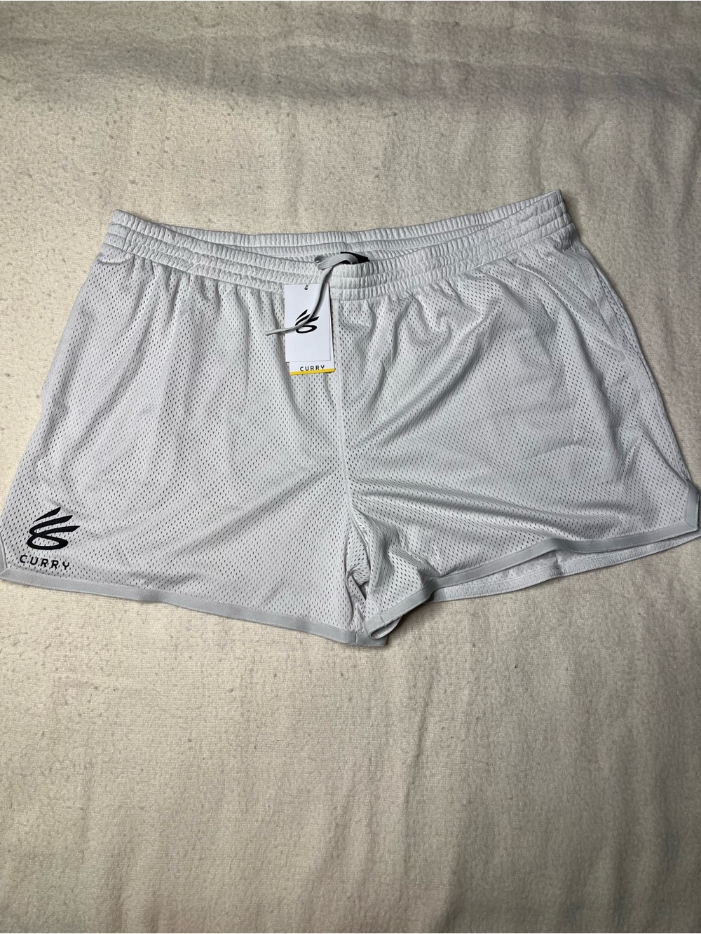 NWT New Under Armour Stephen Curry White Splash Basketball Shorts Mens 3XL NBA